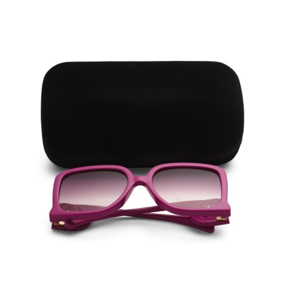 GUCCI fuchsia 58mm Square Sunglasses - Picture 1 of 2
